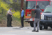 *PREMIUM EXCLUSIVE* *WEB EMBARGO UNTIL 19:00 PST 02/08/15* A shaken Bruce Jenner is given a field sobriety test after a fatal accident
