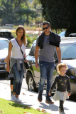 It's family fun day for Jessica Alba, Cash Warren, and their kids