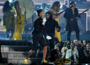 On stage performances at 57th Annual Grammy Awards
