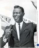Nat King Cole American Singing Artist Seen At L.a.p. On His Return To America.