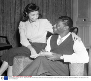 Singer Nat King Cole (died February 1965) Pictured With His Wife Maria Cole At The Central Hotel Glasgow. 