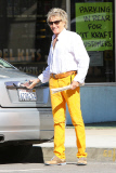 Rod Stewart is looking sexy in his bright yellow pants