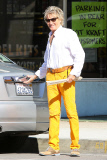 Rod Stewart is looking sexy in his bright yellow pants