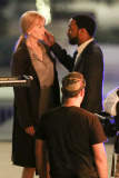Nicole Kidman and Chiwetel Ejiofor share a passionate moment on set