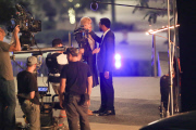Nicole Kidman and Chiwetel Ejiofor share a passionate moment on set