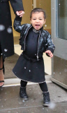 Nori West rocking Tahitian black pearls