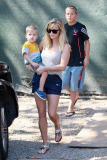 Reese Witherspoon hangs out with her sons in Brentwood