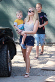 Reese Witherspoon hangs out with her sons in Brentwood
