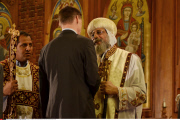 Cairo Egypt's Coptic Pope Tawadros II leads a mass to honor the memory of the Egyptian Coptic Christians murdered by Islamic State (IS) group militants in Libya