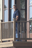 *EXCLUSIVE* George Clooney enjoys a Sunny Day visit to Rande Gerber's home