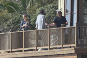 *EXCLUSIVE* George Clooney enjoys a Sunny Day visit to Rande Gerber's home