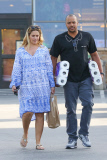 *EXCLUSIVE* Donald Faison and pregnant wife CaCee Cobb go grocery shopping at Ralphs