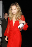 Suki Waterhouse is red hot at the Oxfam Benefit Dinner **NO Australia, New Zealand**