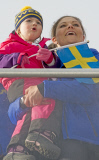 Schwedische Royals bei der 50. Nordischen Ski-Weltmeisterschaft in Falun