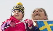 Schwedische Royals bei der 50. Nordischen Ski-Weltmeisterschaft in Falun