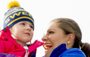 Schwedische Royals bei der 50. Nordischen Ski-Weltmeisterschaft in Falun