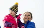 Schwedische Royals bei der 50. Nordischen Ski-Weltmeisterschaft in Falun