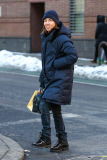Sofia Coppola takes a cold stroll in Soho with a friend