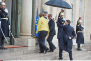 PARIS:Hollande and Merkel