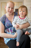 Mother saves daughter from choking on cot bumper, Dunfermline, Fife, Scotland - 19 Feb 2015