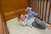 Mother saves daughter from choking on cot bumper, Dunfermline, Fife, Scotland - 19 Feb 2015
