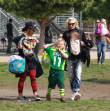 Soccer mom Gwen Stefani keeps a firm grip on her boys