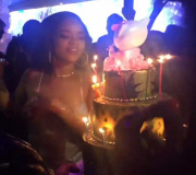 Rihanna celebrates her 27th birthday with a party