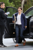 A tired-looking Natalie Portman trudges through her day in Los Angeles