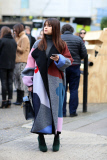 Street Style at Autumn Winter 2015, London Fashion Week, Britain - 23 Feb 2015