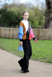 Street Style at Autumn Winter 2015, London Fashion Week, Britain - 23 Feb 2015
