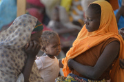 Refugees escape from Boko Haram in Nigeria to Chad, Africa - Feb 2015