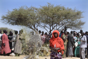 Refugees escape from Boko Haram in Nigeria to Chad, Africa - Feb 2015