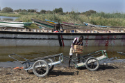 Refugees escape from Boko Haram in Nigeria to Chad, Africa - Feb 2015