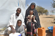 Refugees escape from Boko Haram in Nigeria to Chad, Africa - Feb 2015