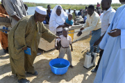 Refugees escape from Boko Haram in Nigeria to Chad, Africa - Feb 2015