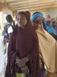 Refugees escape from Boko Haram in Nigeria to Chad, Africa - Feb 2015