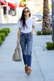 Cara Santana does some shopping in Weho