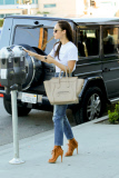 Cara Santana does some shopping in Weho