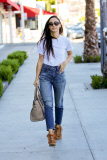 Cara Santana does some shopping in Weho