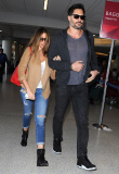 Sofia Vergara & Joe Manganiello Departing On A Flight At LAX 