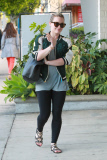 Hilary Duff wears a smile as she shops around town