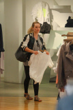 Hilary Duff enjoys a casual day of shopping at Intermix