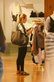 Hilary Duff enjoys a casual day of shopping at Intermix