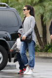 *EXCLUSIVE* Sandra Bullock and her favorite little man Louis go bowling