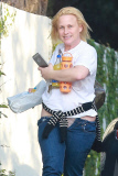 *EXCLUSIVE* Oscar winner Patricia Arquette suffers a wardrobe malfunction **MUST CALL FOR PRICING**