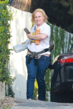 *EXCLUSIVE* Oscar winner Patricia Arquette suffers a wardrobe malfunction **MUST CALL FOR PRICING**
