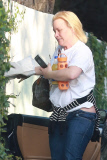 *EXCLUSIVE* Oscar winner Patricia Arquette suffers a wardrobe malfunction **MUST CALL FOR PRICING**