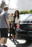 Kourtney Kardashian brings her kids to a birthday party