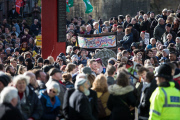 Pegida March in Newcastle, Britain - 28 Feb 2015