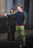 EXC - EDDIE REDMAYNE OUT IN LONDON